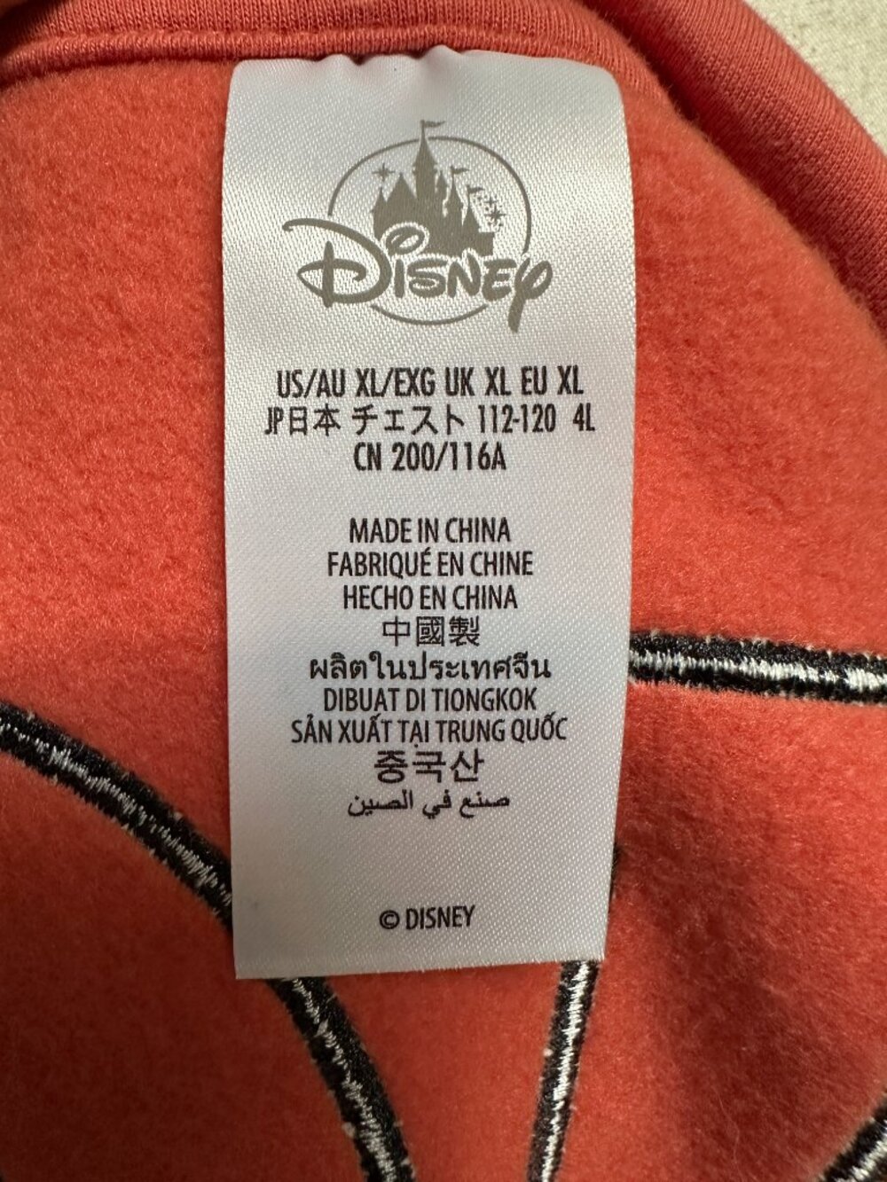 Disney Mickey Mouse Boo to You Hoodie Sweatshirt Adults Halloween Ghosts NWT XL - Picture 16 of 16